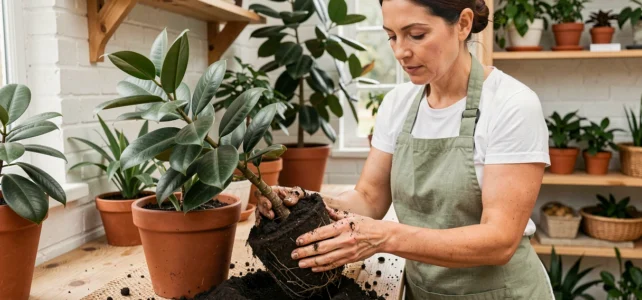 Rempotage du ficus benjamina : guide pratique pour un feuillage éclatant toute l’année